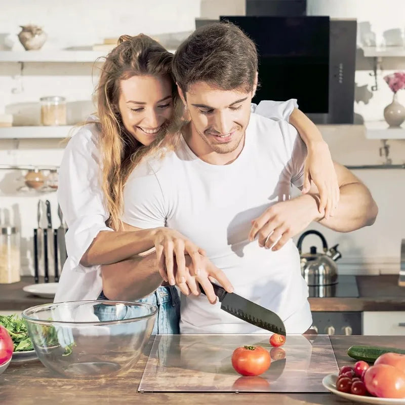 Acrylic Cutting Board with Counter Lip Thickness Clear Acrylic Cutting Board Household anti Slip Cutting Board Kitchen Tools