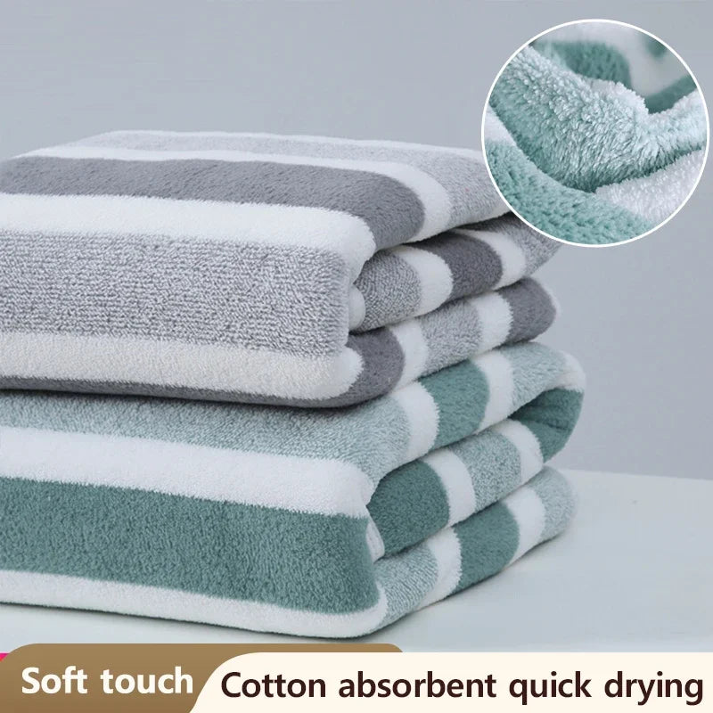 35*75Cm/70*140Cm Grey/Green Microfiber Hotel Towel Set Absorbent Soft Beach Towel Thickened Towel Set Bathroom Cleaning Product