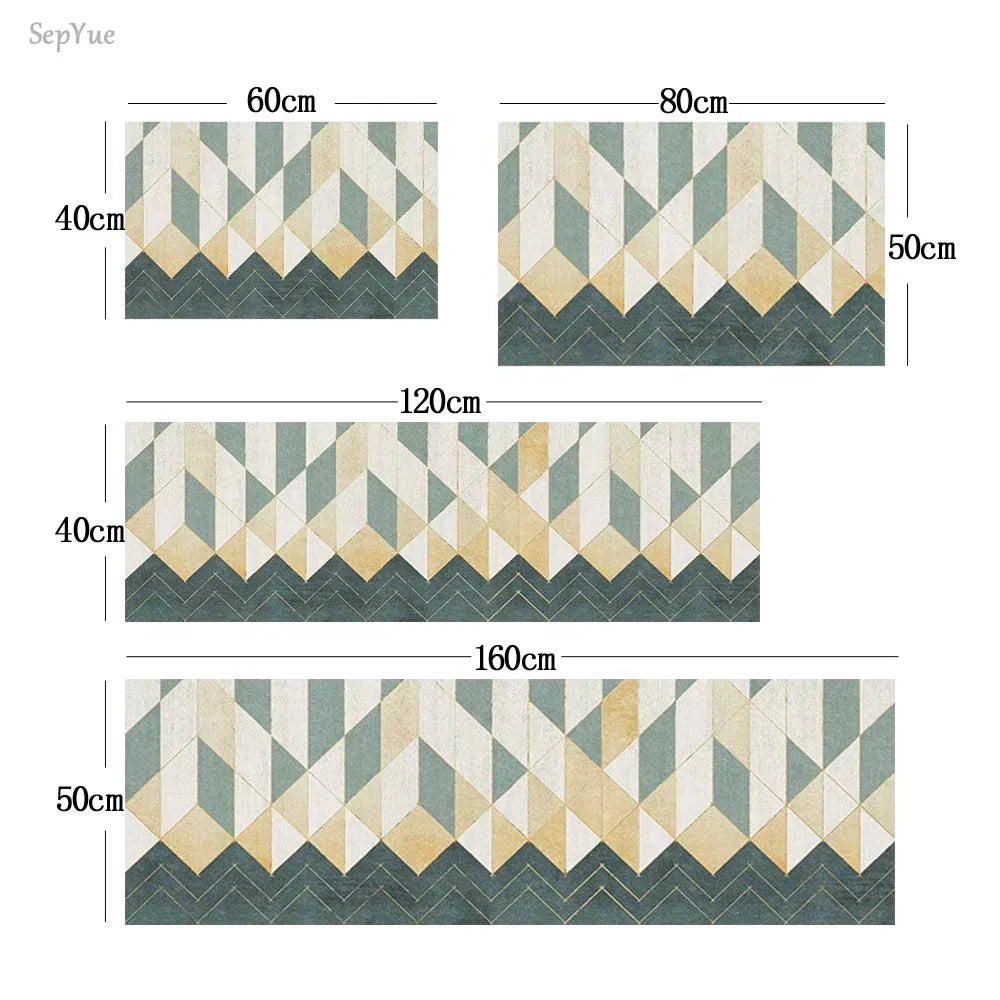 Kitchen Floor Mat – Soft Long Area Rug for Bedroom, Living Room & Hallway – Washable Non-Slip Carpet Runner for Bathroom, Entrance & Bedside Doormat