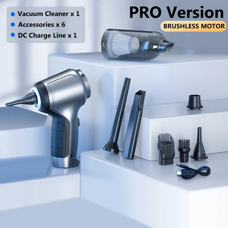 95000Pa Car Wireless Vacuum Cleaner Wet Dry Vacuum Cleaner Cordless Handheld Auto Vacuum Home & Dual Use Mini Vacuum Cleaner