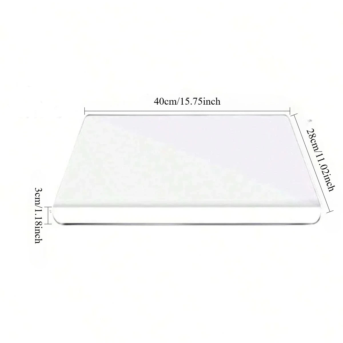 Acrylic Cutting Board with Counter Lip Thickness Clear Acrylic Cutting Board Household anti Slip Cutting Board Kitchen Tools