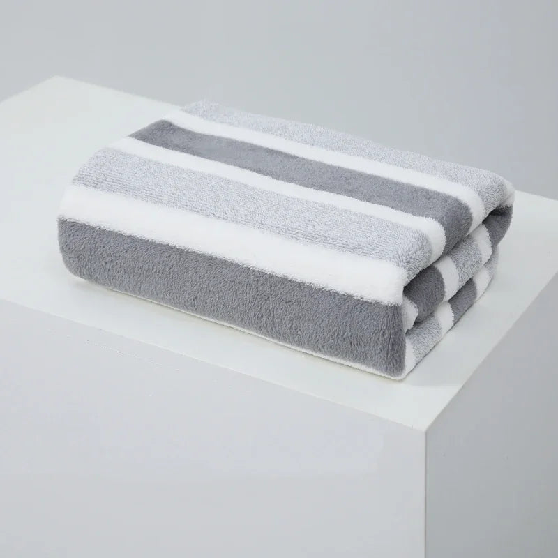 35*75Cm/70*140Cm Grey/Green Microfiber Hotel Towel Set Absorbent Soft Beach Towel Thickened Towel Set Bathroom Cleaning Product