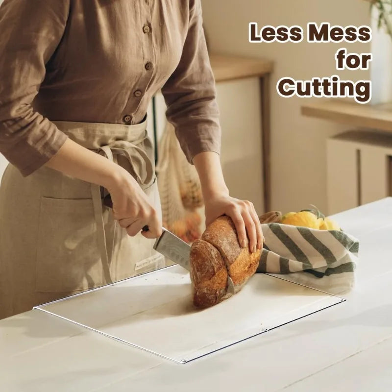 Acrylic Cutting Board with Counter Lip Thickness Clear Acrylic Cutting Board Household anti Slip Cutting Board Kitchen Tools