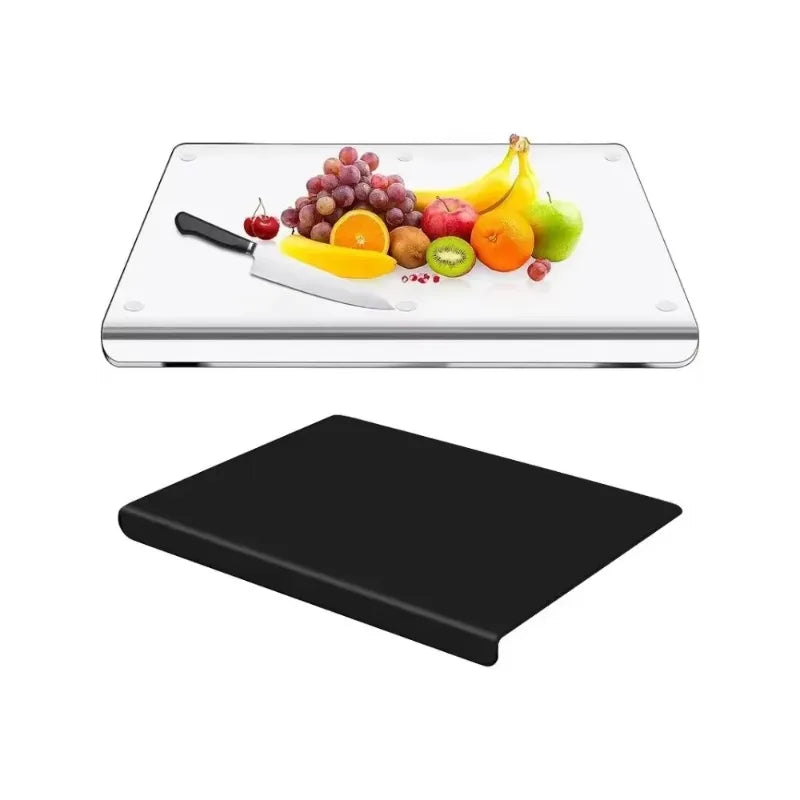 Acrylic Cutting Board with Counter Lip Thickness Clear Acrylic Cutting Board Household anti Slip Cutting Board Kitchen Tools