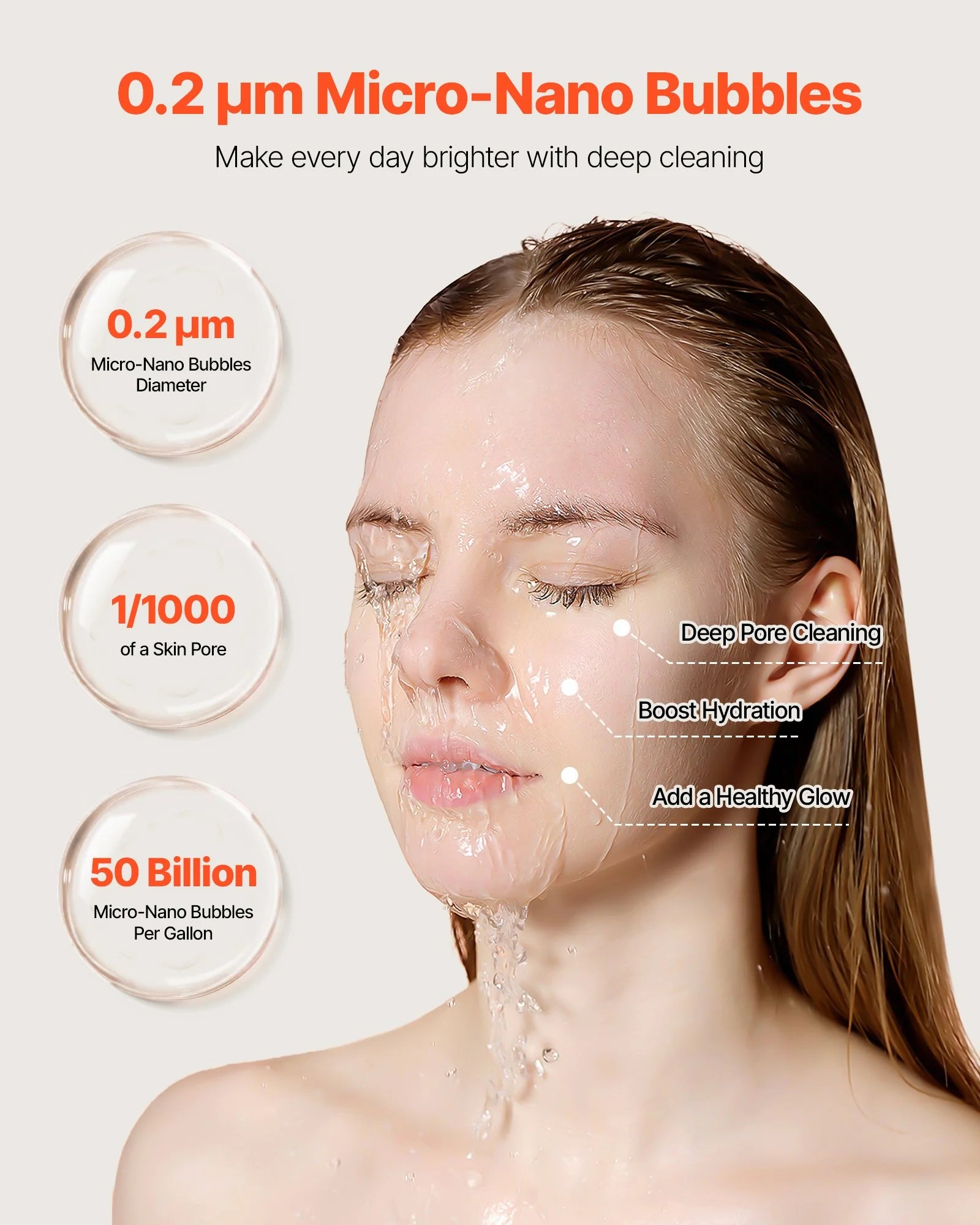 Skincare Water Filter Bathroom Sink Faucet Purifier for Skin Pinkgold