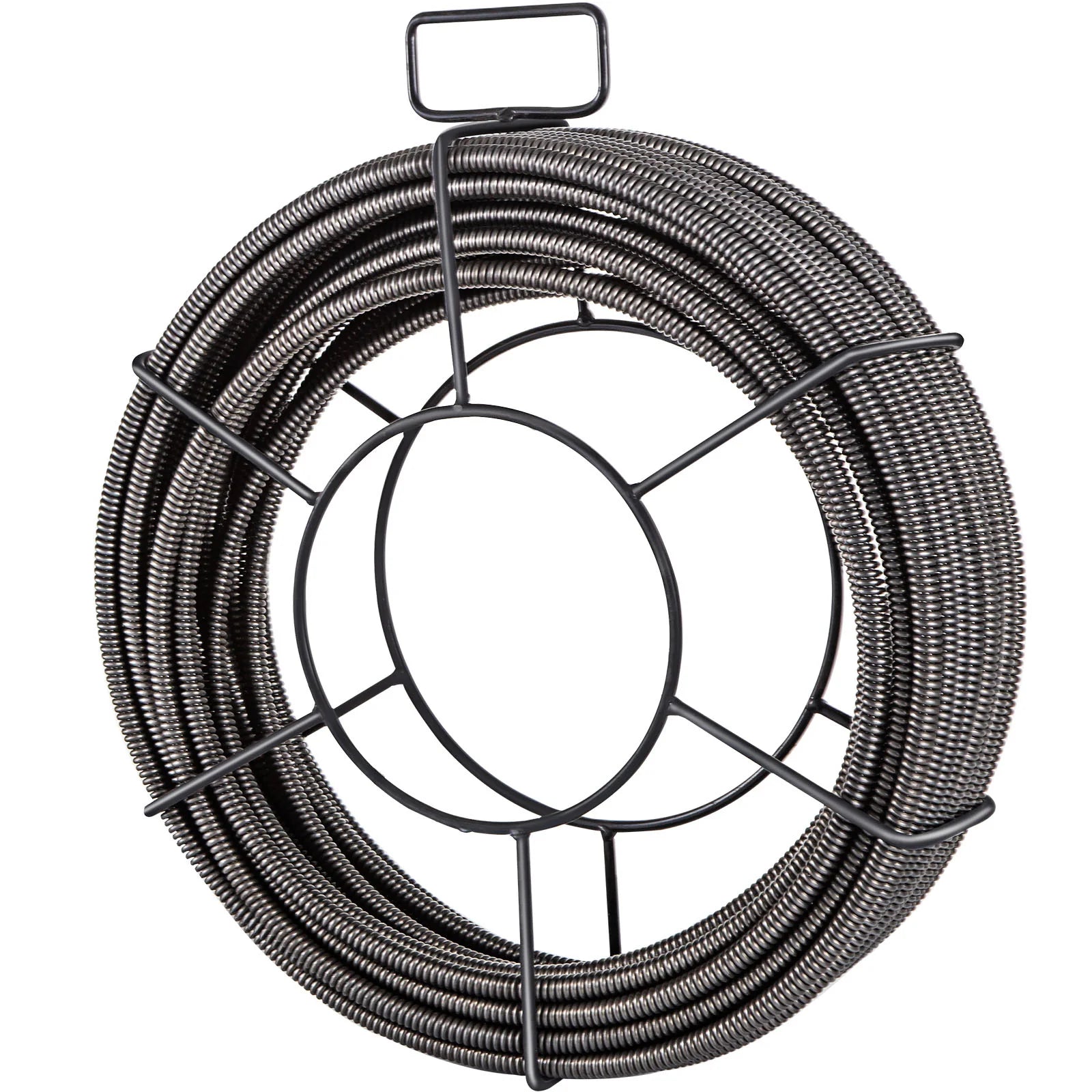 Drain Cleaning Cable 50 Feet X 1/2 Inch Solid Core Cable Sewer Cable Drain Auger Cable Cleaner Snake Clog Pipe Drain Cleaning Cable Sewer Drain Auger Snake Pipe
