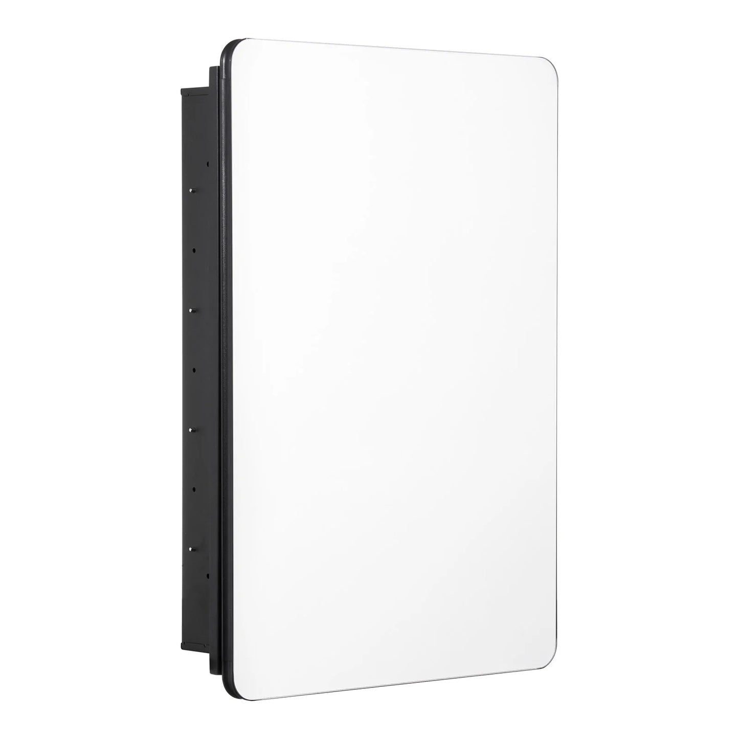 Medicine Cabinet, 20 X 30 Inch, Medicine Cabinet for Bathroom with Mirror, Aluminum Frame Bathroom Wall Cabinet, 4-Layer Adjustable Shelves, Recessed & Wall-Mounted Installation