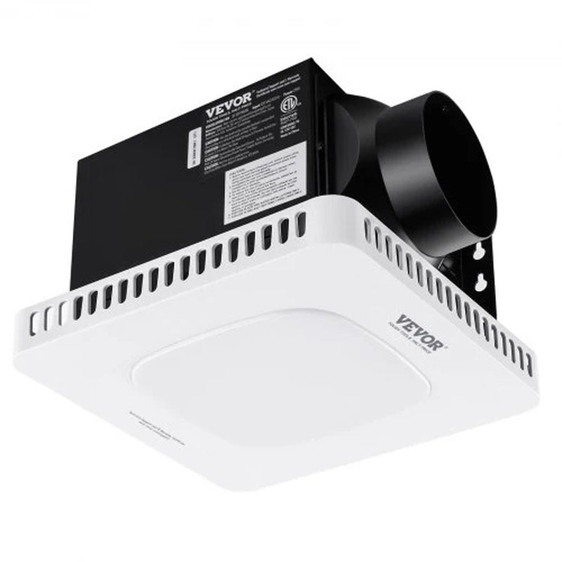Bathroom Exhaust Fan, 110 CFM High-Efficiency Ventilation, 1.5Sones Low Noise Operation All-Copper Motor, Energy-Saving Bathroom Ceiling Fan, No Need for Attic Access, for Various Ceilings