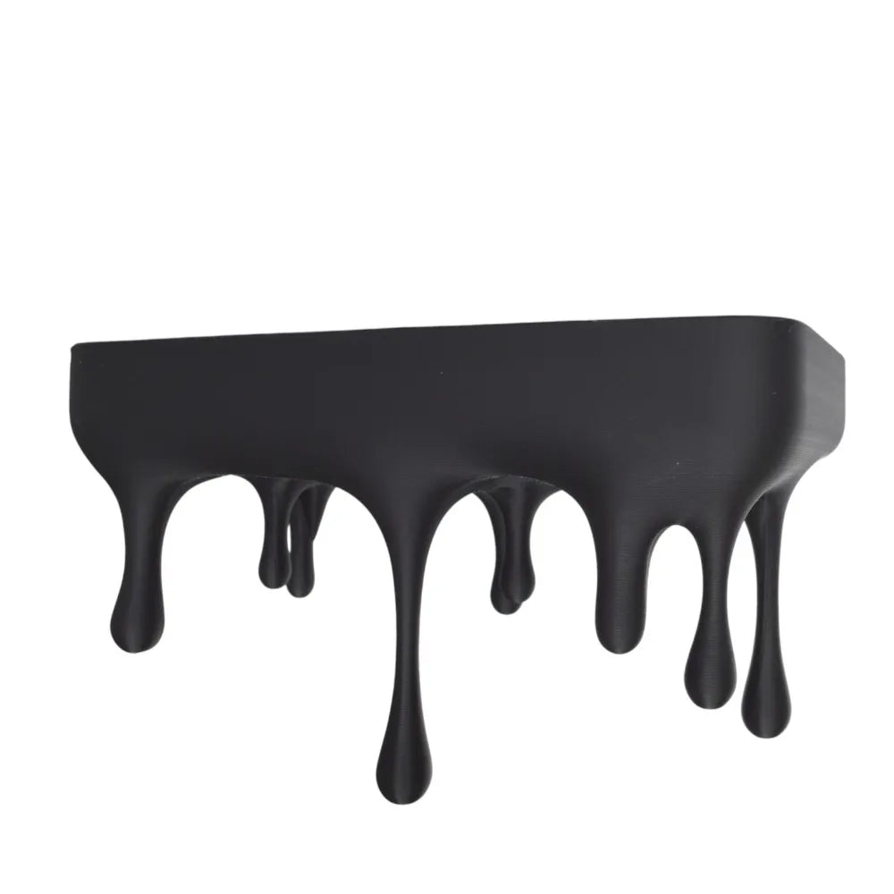 3D Printed Drip Floating Shelf Plastic Artistic Melting Wall Shelf Stable Wall-Mounted Display Stand Gaming Setup