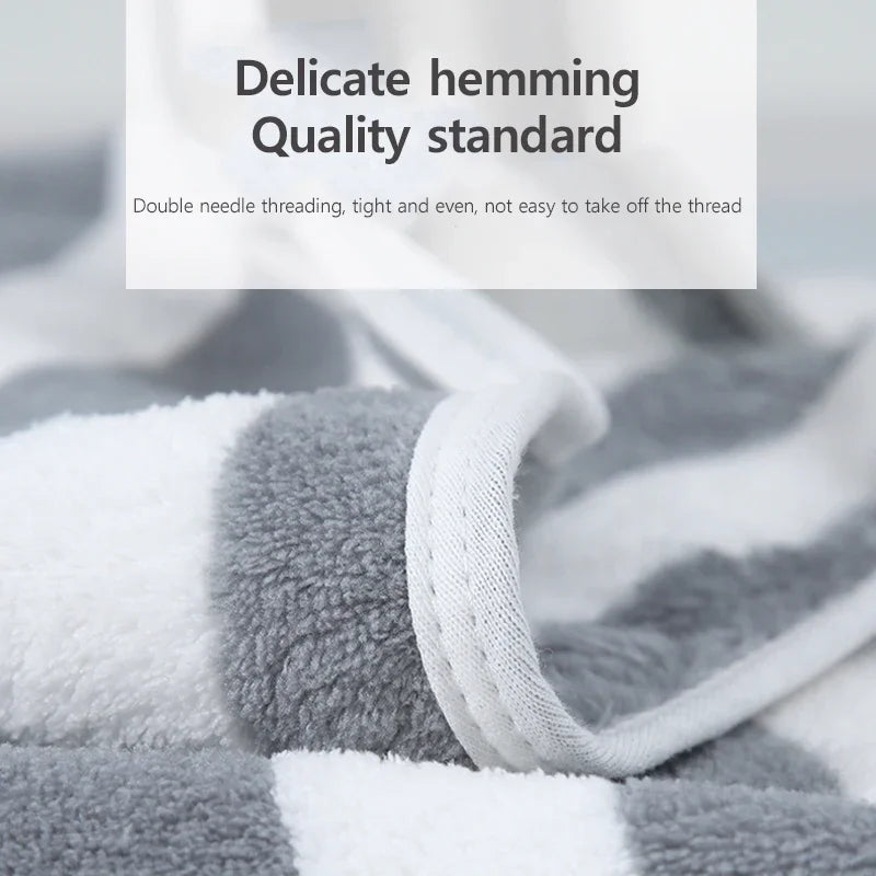 35*75Cm/70*140Cm Grey/Green Microfiber Hotel Towel Set Absorbent Soft Beach Towel Thickened Towel Set Bathroom Cleaning Product